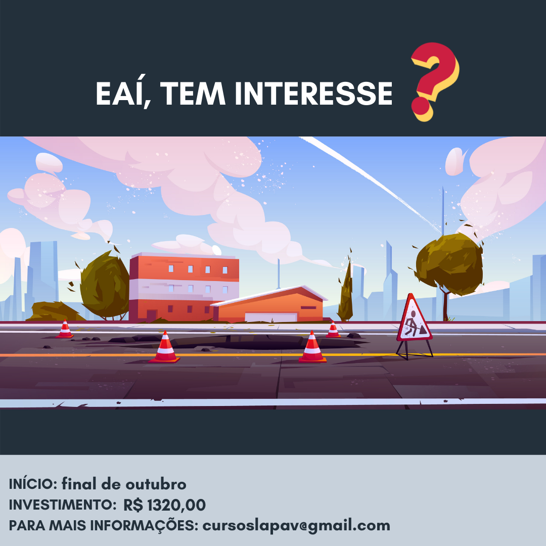 Curso Abertura e Fechamento de Vala e Repavimentação de Valas
